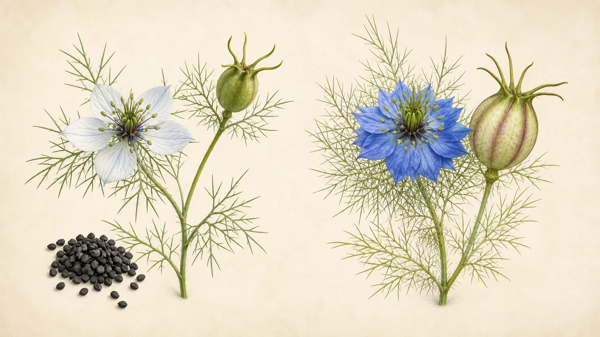 Nigella sativa ou nigelle de Damas : quelles différences ?